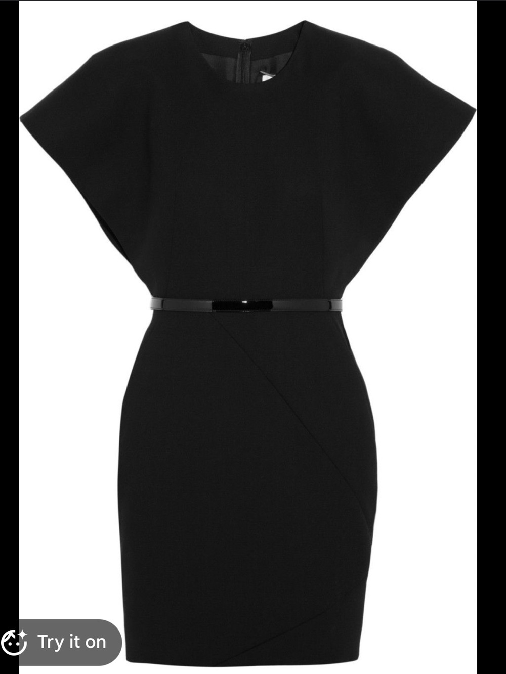 Saint Laurent Black Dress with Gold Zip Accent
